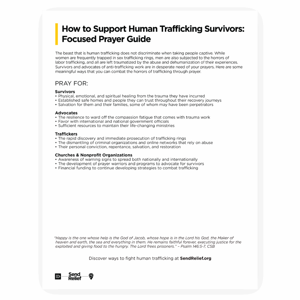 Fight Human Trafficking Prayer Guide
