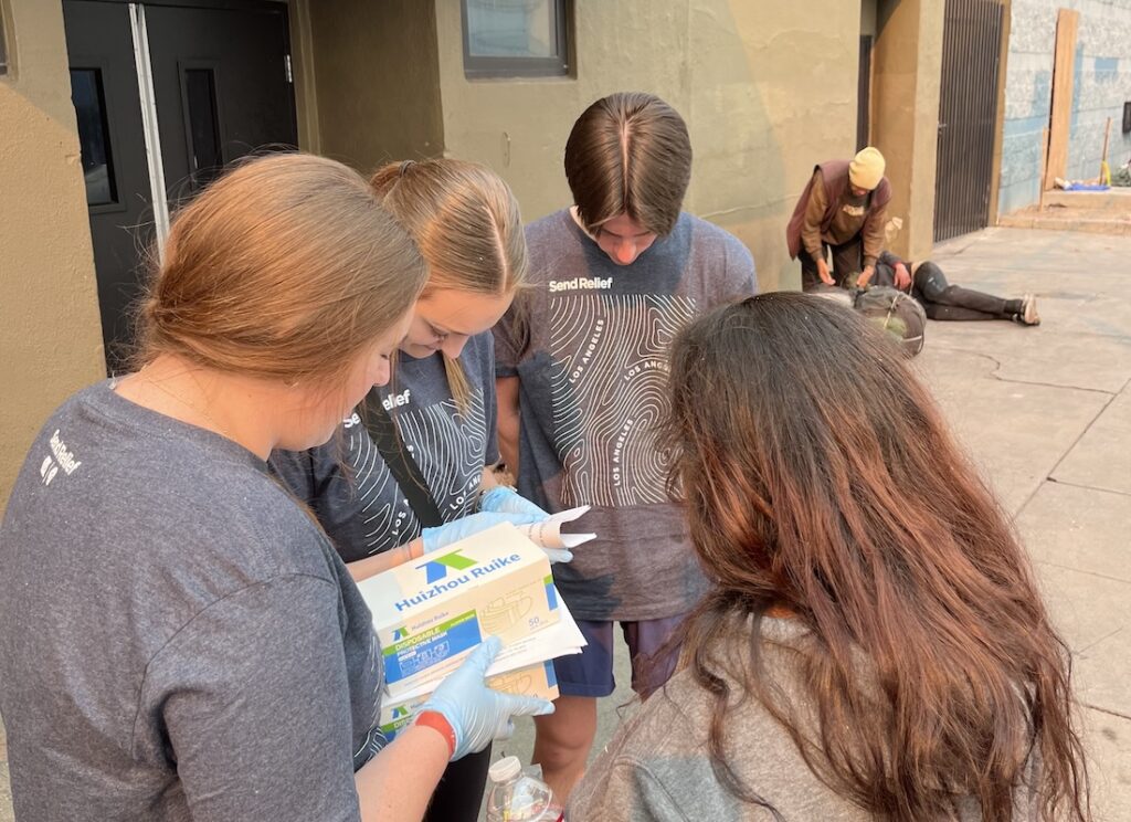 Fires erupt as Mississippi mission team serves in Los Angeles through Send Relief